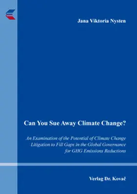 Nysten |  Can You Sue Away Climate Change? | Buch |  Sack Fachmedien