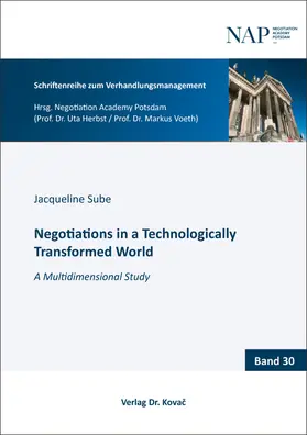 Sube |  Negotiations in a Technologically Transformed World | Buch |  Sack Fachmedien