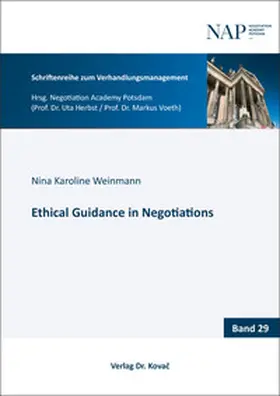Weinmann |  Ethical Guidance in Negotiations | Buch |  Sack Fachmedien