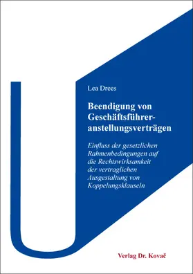 Drees |  Beendigung von Geschäftsführeranstellungsverträgen | Buch |  Sack Fachmedien