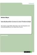 Mayer |  Interkulturelles Lernen in der Förderschule | Buch |  Sack Fachmedien