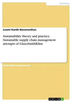 Navaneethan |  Sustainability theory and practice. Sustainable supply chain management attempts of GlaxoSmithKline | eBook | Sack Fachmedien