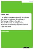 Groß |  Technische und wirtschaftliche Bewertung der Implementierung des additiven Fertigungsverfahren "Selektives Laserschmelzen" im Vergleich zur konventionellen Fertigung im deutschen Maschinenbau | eBook | Sack Fachmedien