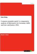König |  Common populist spirit? A comparative analysis of Alternative for Germany (AfD) and Law and Justice (PiS) | Buch |  Sack Fachmedien