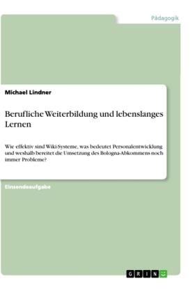 Lindner |  Berufliche Weiterbildung und lebenslanges Lernen | Buch |  Sack Fachmedien