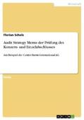 Scholz |  Audit Strategy Memo der Prüfung des Konzern- und Einzelabschlusses | eBook | Sack Fachmedien