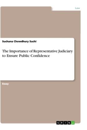 Suchi | The Importance of Representative Judiciary to Ensure Public Confidence | Buch | 978-3-346-23556-5 | www.sack.de