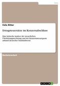 Ritter |  Ertragsteuersätze im Konzernabschluss | eBook | Sack Fachmedien