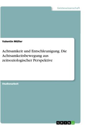 Müller |  Achtsamkeit und Entschleunigung. Die Achtsamkeitsbewegung aus zeitsoziologischer Perspektive | Buch |  Sack Fachmedien