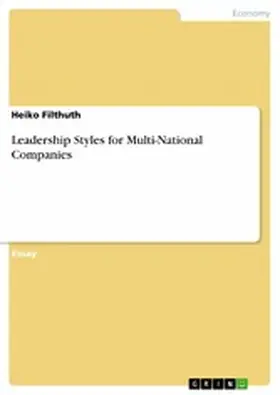 Filthuth |  Leadership Styles for Multi-National Companies | eBook | Sack Fachmedien