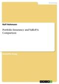 Hohmann |  Portfolio Insurance and VaRoP. A Comparison | Buch |  Sack Fachmedien