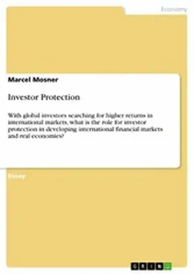 Mosner |  Investor Protection | eBook | Sack Fachmedien