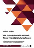 Schlegel |  Wie Unternehmen eine zukunftsfähige Innovationskultur aufbauen. Empfehlungen zur Förderung der Innovationskultur und Auswirkungen auf den Unternehmenserfolg | eBook | Sack Fachmedien