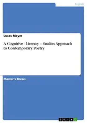 Meyer |  A Cognitive - Literary - Studies Approach to Contemporary Poetry | eBook | Sack Fachmedien