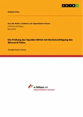 Dres |  Die Prüfung der liquiden Mittel mit Berücksichtigung des Wirecard Falles | eBook | Sack Fachmedien