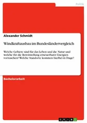 Schmidt |  Windkraftausbau im Bundesländervergleich | eBook | Sack Fachmedien