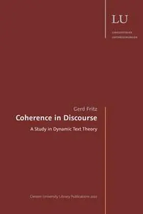 Fritz |  Coherence in Discourse | Buch |  Sack Fachmedien
