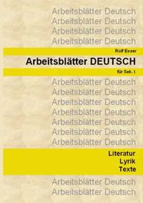 Esser |  Arbeitsblätter DEUTSCH | Buch |  Sack Fachmedien