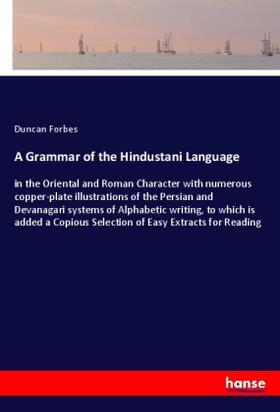 Forbes |  A Grammar of the Hindustani Language | Buch |  Sack Fachmedien