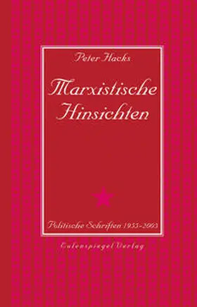 Hacks / Hamm |  Marxistische Hinsichten | Buch |  Sack Fachmedien