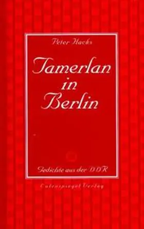 Hacks |  Tamerlan in Berlin | Buch |  Sack Fachmedien