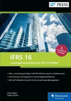 Toman / Köppe |  IFRS 16 – Leasingbilanzierung mit SAP S/4HANA | eBook | Sack Fachmedien
