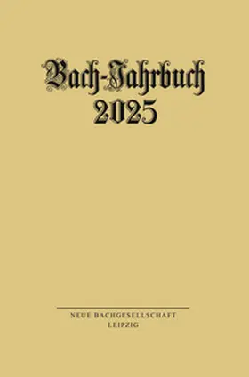 Wollny |  Bach-Jahrbuch 2025 | Buch |  Sack Fachmedien