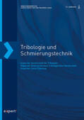 Rienäcker / Jungk |  Jungk, M: TRIBOLOGIE UND SCHMIERUNGSTECHNIK, 70, 2 (2023) | Buch |  Sack Fachmedien