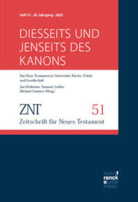  ZNT - Zeitschrift für Neues Testament 26. Jahrgang, Heft 51 (2023) | Buch |  Sack Fachmedien