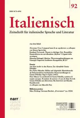 Föcking / Lüderssen / Fesenmeier |  Italienisch Band 92 | 46. Jahrgang, Heft 2 | Buch |  Sack Fachmedien