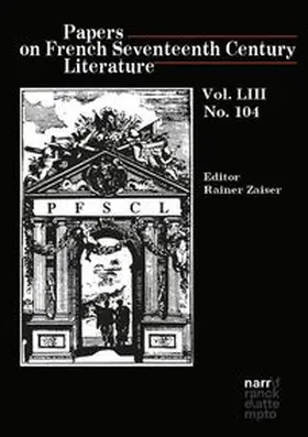  Papers on French Seventeenth Century Literature Vol. LIII, No. 104 | Buch |  Sack Fachmedien