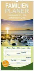 Bosse |  Familienplaner 2024 - Neuseeland - Die schönsten Orte am anderen Ende der Welt mit 5 Spalten (Wandkalender, 21 x 45 cm) CALVENDO | Sonstiges |  Sack Fachmedien