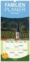 Braun |  Familienplaner 2024 - Strukturen im Weinbau mit 5 Spalten (Wandkalender, 21 x 45 cm) CALVENDO | Sonstiges |  Sack Fachmedien