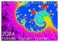 Fischer |  Fraktale - Farben - Formen 2024 (Tischkalender 2024 DIN A5 quer), CALVENDO Monatskalender | Sonstiges |  Sack Fachmedien