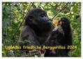 Krause |  Ugandas friedliche Berggorillas (Tischkalender 2024 DIN A5 quer), CALVENDO Monatskalender | Sonstiges |  Sack Fachmedien