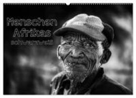 Voß | Menschen Afrikas schwarzweiß (Wandkalender 2024 DIN A2 quer), CALVENDO Monatskalender | Sonstiges | 978-3-383-36194-4 | sack.de
