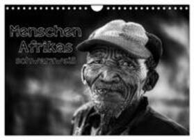 Voß | Menschen Afrikas schwarzweiß (Wandkalender 2024 DIN A4 quer), CALVENDO Monatskalender | Sonstiges | 978-3-383-36629-1 | sack.de