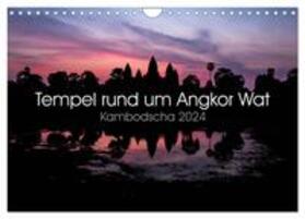 Wolf | Tempel rund um Angkor Wat (Wandkalender 2024 DIN A4 quer), CALVENDO Monatskalender | Sonstiges | 978-3-383-41881-5 | sack.de