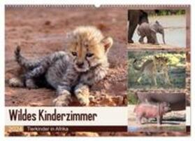 Herzog | Wildes Kinderzimmer - Tierkinder in Afrika (Wandkalender 2024 DIN A2 quer), CALVENDO Monatskalender | Sonstiges | 978-3-383-46952-7 | sack.de