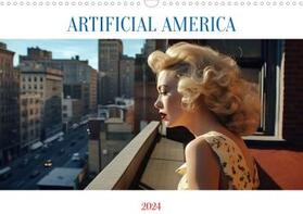 Kersten | Artificial America (Wandkalender 2024 DIN A4 quer), CALVENDO Monatskalender | Sonstiges | 978-3-383-70250-1 | sack.de