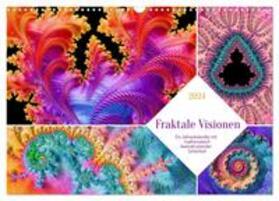 Fischer / CALVENDO | Fraktale Visionen (Wandkalender 2024 DIN A3 quer), CALVENDO Monatskalender | Sonstiges | 978-3-383-73641-4 | sack.de