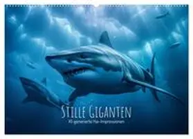 CALVENDO / artefacti |  Stille Giganten - KI-generierte Hai-Impressionen (Wandkalender 2025 DIN A2 quer), CALVENDO Monatskalender | Sonstiges |  Sack Fachmedien