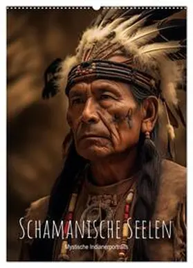 CALVENDO / artefacti |  Schamanische Seelen: Mystische Indianerportraits (Wandkalender 2025 DIN A2 hoch), CALVENDO Monatskalender | Sonstiges |  Sack Fachmedien