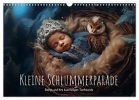 CALVENDO / artefacti |  Kleine Schlummerparade: Babys und ihre kuscheligen Tierfreunde (Wandkalender 2025 DIN A3 quer), CALVENDO Monatskalender | Sonstiges |  Sack Fachmedien