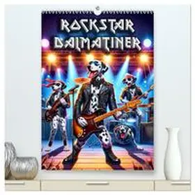 CALVENDO / Alberts |  Rockstar Dalmatiner (hochwertiger Premium Wandkalender 2025 DIN A2 hoch), Kunstdruck in Hochglanz | Sonstiges |  Sack Fachmedien