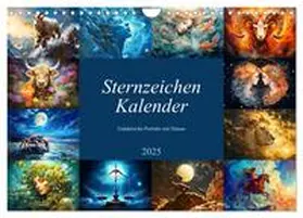 CALVENDO / Frost |  Sternzeichen-Kalender - Galaktische Porträts mit Datum (Wandkalender 2025 DIN A4 quer), CALVENDO Monatskalender | Sonstiges |  Sack Fachmedien