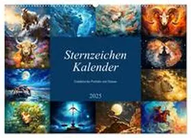 CALVENDO / Frost |  Sternzeichen-Kalender - Galaktische Porträts mit Datum (Wandkalender 2025 DIN A2 quer), CALVENDO Monatskalender | Sonstiges |  Sack Fachmedien