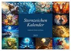 CALVENDO / Frost |  Sternzeichen-Kalender - Galaktische Porträts mit Datum (Tischkalender 2025 DIN A5 quer), CALVENDO Monatskalender | Sonstiges |  Sack Fachmedien