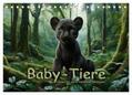 R. Stuhlmann / CALVENDO |  Baby-Tiere (Tischkalender 2025 DIN A5 quer), CALVENDO Monatskalender | Sonstiges |  Sack Fachmedien