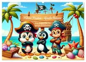 CALVENDO / artefacti |  Kleine Piraten, Große Träume" - Ein Kalender für junge Entdecker (Wandkalender 2025 DIN A2 quer), CALVENDO Monatskalender | Sonstiges |  Sack Fachmedien